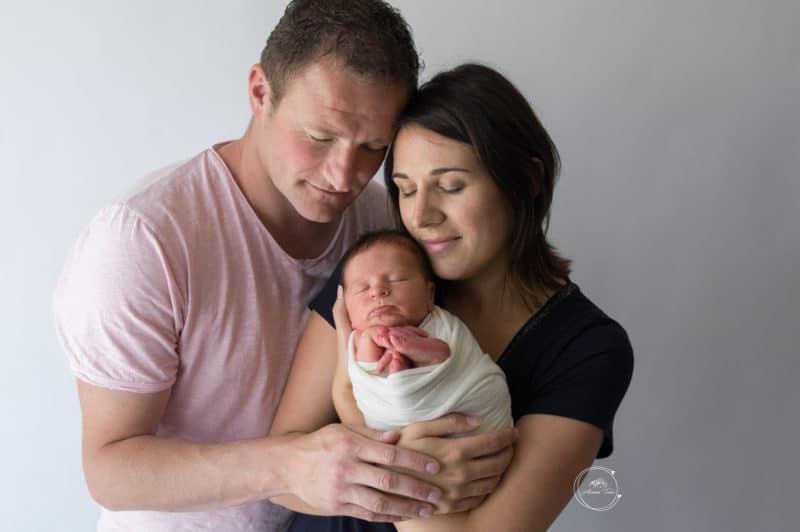 Photo d'une famille avec 2 garçons