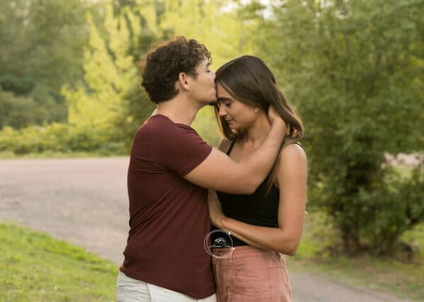 Photo de couple en séance famille