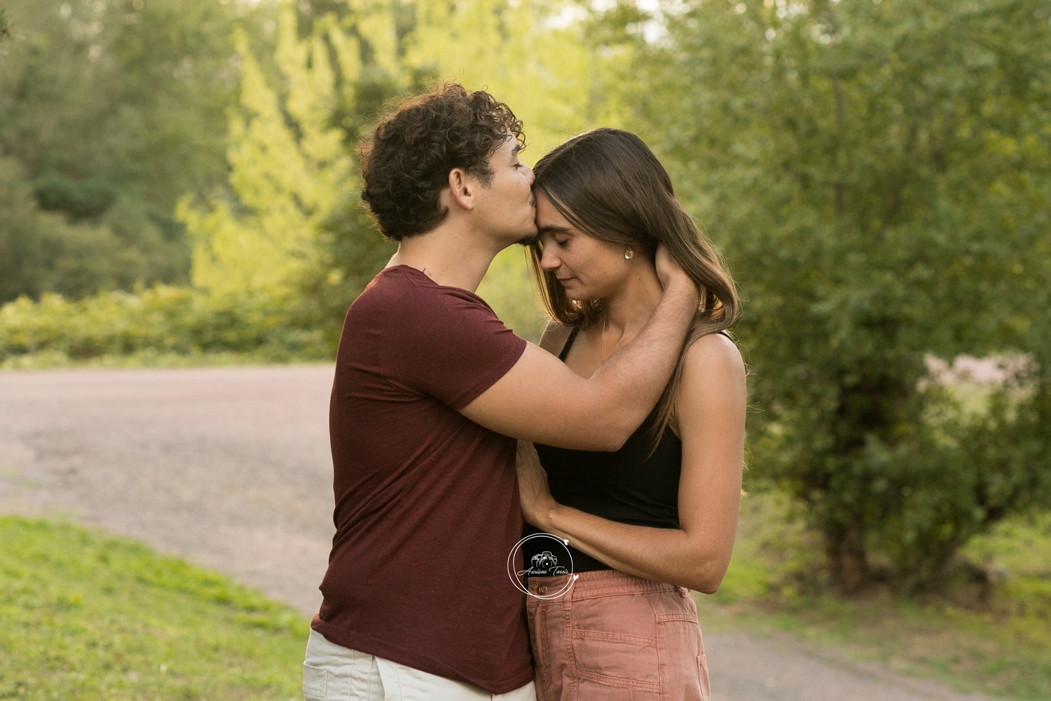 Photo de couple en séance famille